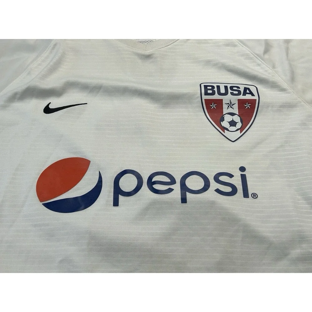 Nike Dri-FIT BUSA Alabama FC Soccer Jersey Pepsi #2 Women's Large White
